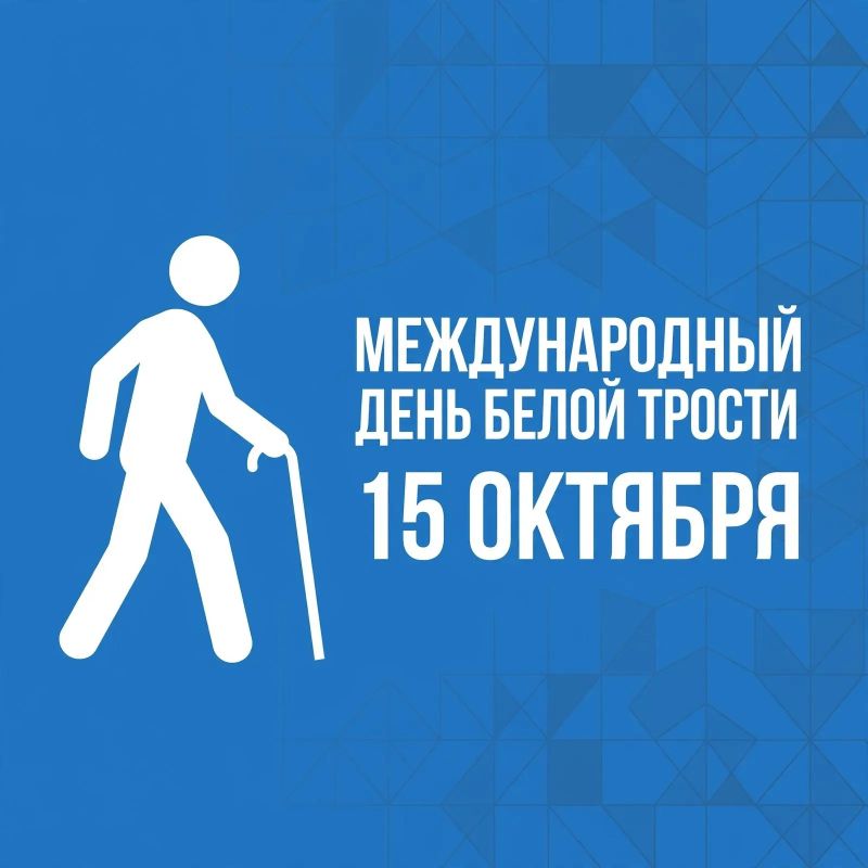 15 октября — Международный день белой трости