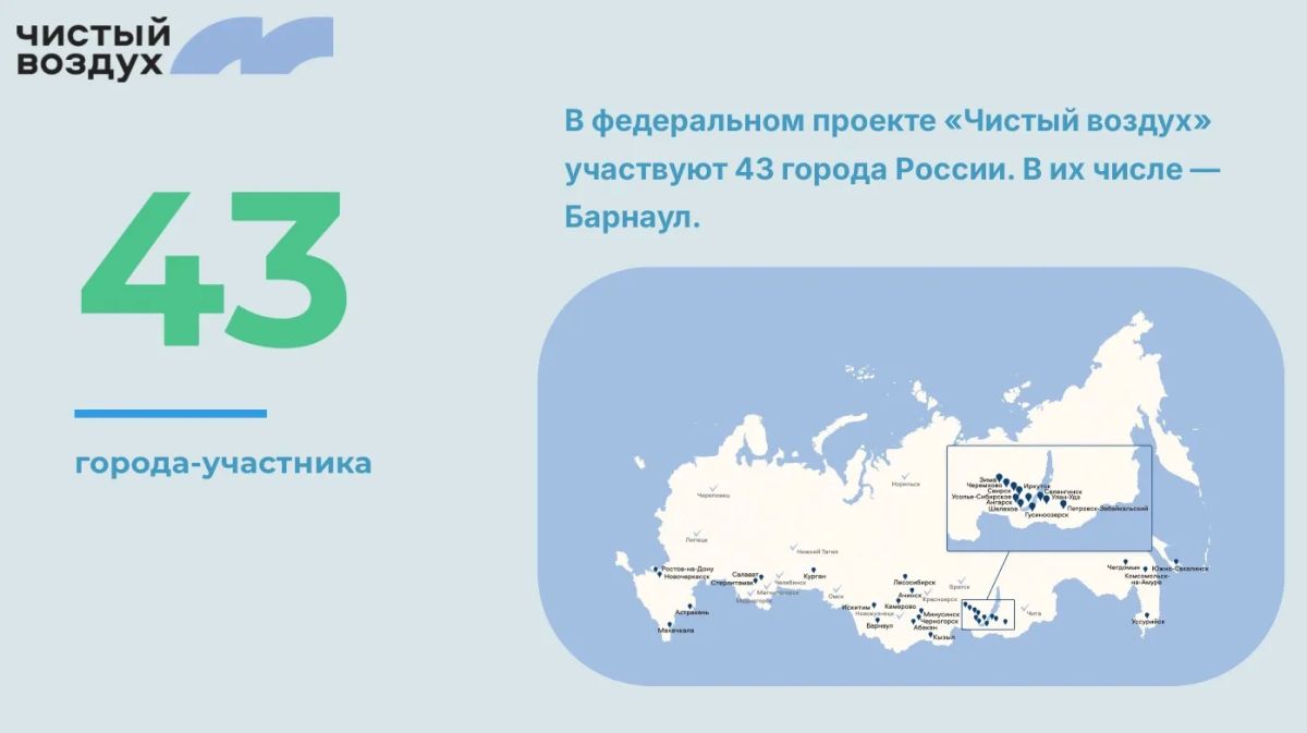 Чистый воздух – приоритет Барнаула Чистый воздух – приоритет Барнаула