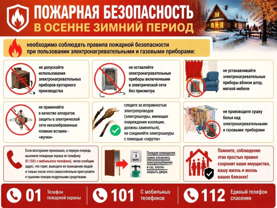 Пожарная безопасность в осенне-зимний период