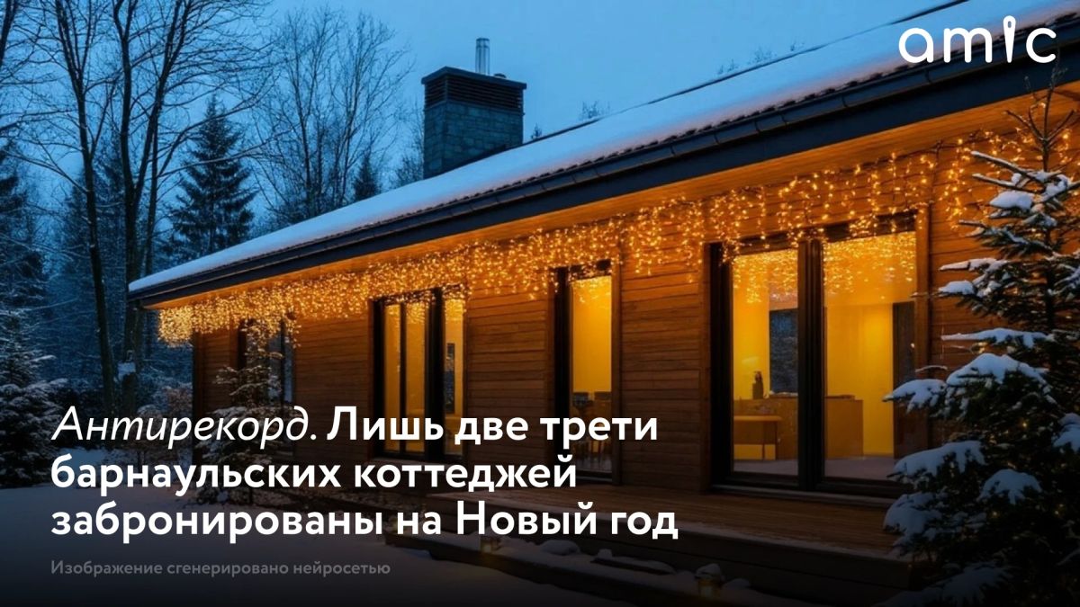 Арендные коттеджи в Барнауле и пригороде переживают непростое время: собственники говорят о снижении спроса, в том числе и на новогодние праздники