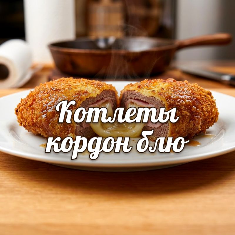 Сыр останется внутри: готовим сочные кордон блю с хрустящей корочкой